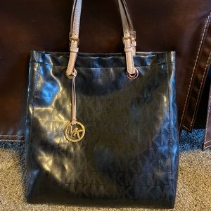Michael Kors Metallic Black shoulder bag
